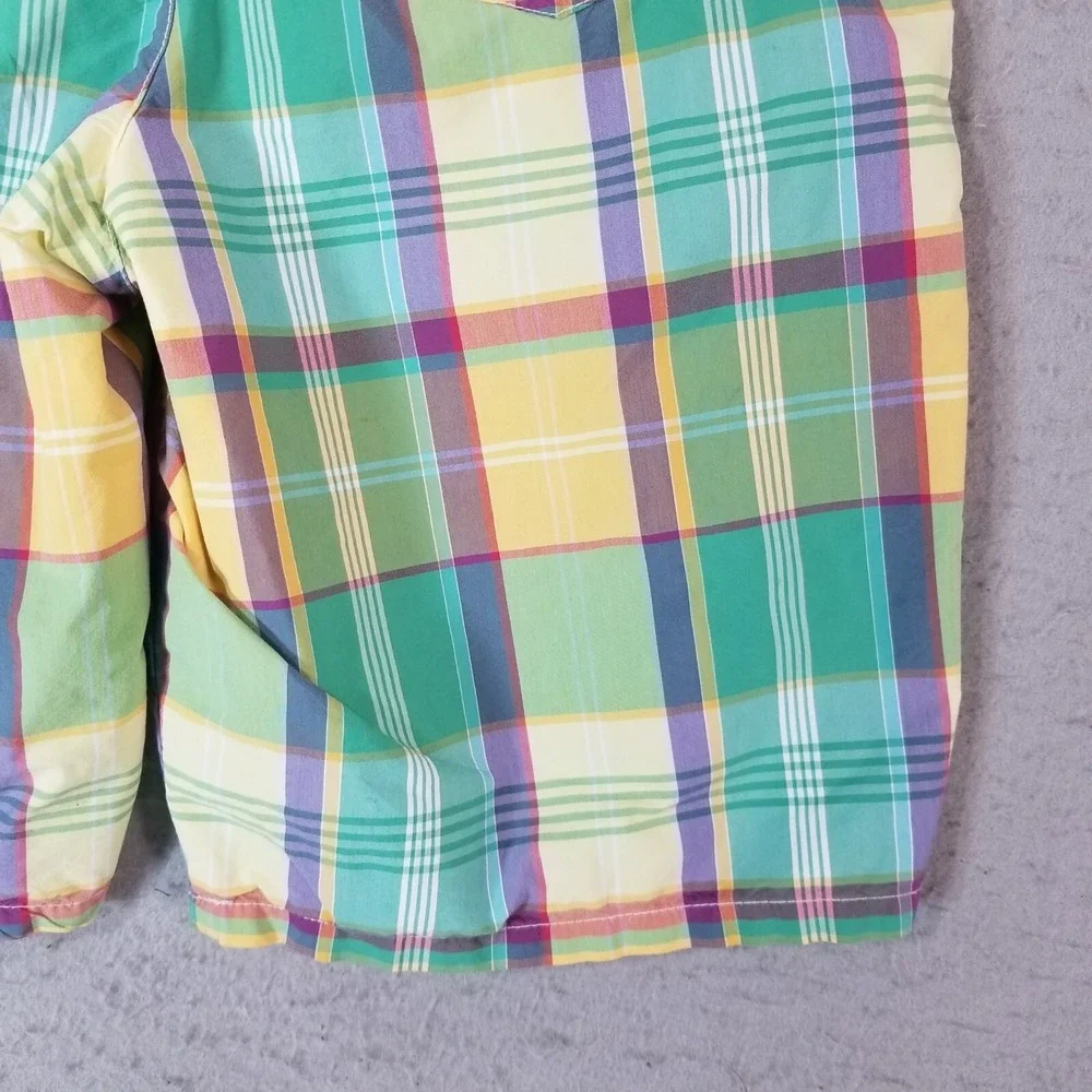 Polo Ralph Lauren swim shorts men's large green plaid preppy